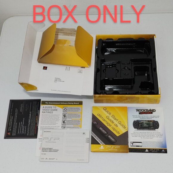PSP 3001 XPB / 98903 -EMPTY BOX ONLY- Limited Edition Rock Band Unplugged - Picture 1 of 7